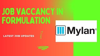 Mylan Laboratories Walkin Drive  BPharm  MPharm or MSc Apply mylan pharmajobalert [upl. by Cedric]