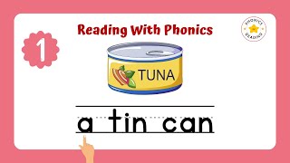 Reading Practice with Phonics for Beginners  Lesson 1 [upl. by Dirk]