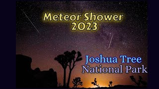 Perseid Meteor Shower 2023 from Joshua Tree National Park  Astrophotography Milky way Stargazing [upl. by Ahsienot]