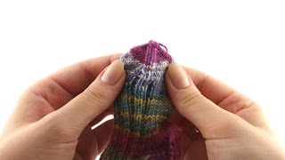 How to Knit Baby Socks 4 Foot amp Toes [upl. by Airemahs61]