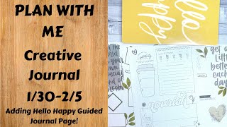 Plan With Me  Creative Journal  Guided HP Journal [upl. by Mcquade731]