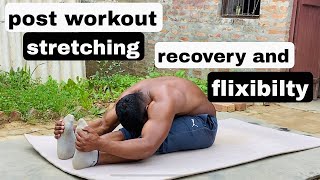 Post workout Stretching for recovery and flexibility injury free body  Ankit Baiyanpuria [upl. by Madeline]