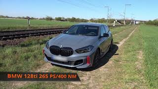 BMW 128ti F40 0200 Kmh Acceleration  Top Speed Dragy GPS [upl. by Eatnoj]