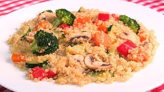 QUINOA CON VERDURAS  RECETA MUY FÁCIL Y SALUDABLE [upl. by Netsuj]