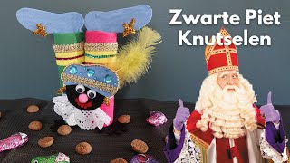 Zwarte Piet knutselen met keukenrol Dutch Tradition  Sinterklaas en Zwarte Piet knutsel ideeën [upl. by Sibylle]