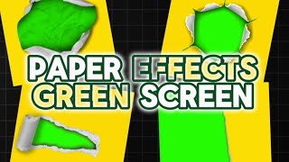 Paper Effects Green Screens and FREE DOWNLOAD [upl. by Trinetta]