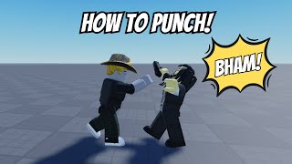 How to Punch with Knockback  Roblox Studio [upl. by Kuebbing]