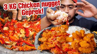 CHALLENGE MAKAN NUGGET GEPREK LEVEL 100 TANPA MINUM MAU MINUM HARUS KASIH TAU RAHASIA TERBESAR [upl. by Noryk]