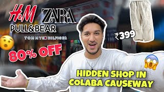 Hidden Shop in Colaba Causeway Market  Branded Clothes of HampMZara in cheapest Price 😱 [upl. by Annekahs]