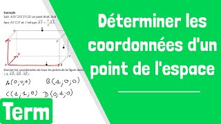 Comment déterminer les coordonnées dun point de lespace dans un repère [upl. by Friedrich]