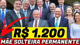 ✔️ SAIU AGORA AUXÍLIO PERMANENTE R 1200 MÃE SOLTEIRA [upl. by Luca]