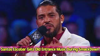 Santos Escobar Gets Old Entrance Music During WWE SmackDown After Heel Turn [upl. by Fidelas616]