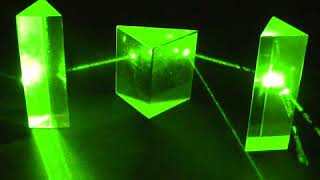 Three Prisms with Green Laser [upl. by Ggerc]