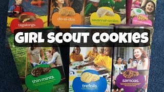 Tasting Girl Scout Cookies  emmymadeinjapan [upl. by Bathilda]