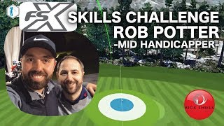 GOLF FSX SKILLS CHALLENGE  MID HANDICAPPER ROB POTTER [upl. by Waki]