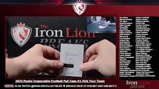 2023 Panini Impeccable Football Full Case 1 Pick Your Team [upl. by Acirem29]