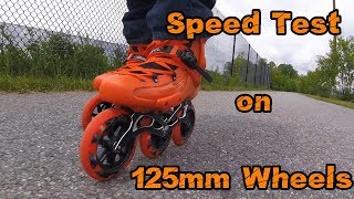 Speed Test  3 x 125mm Wheels on Seba FR1 Skates [upl. by Llennaj760]