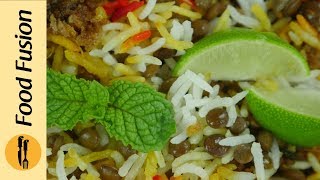 Qeema Masoor Biryani Recipe By Food Fusion [upl. by Cordalia]