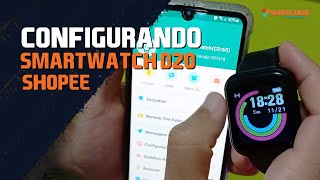 COMO CONFIGURAR O APLICATIVO FIT PRO COM O SMARTWATCH D20 [upl. by Dlareg279]