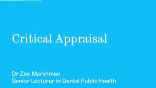 Critical Appraisal with CASP Part 1 [upl. by Nilorac967]