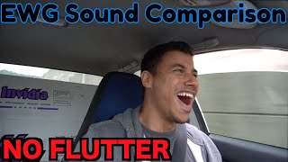 Flutter vs NoFlutter External Wastegate Sound Comparison on 2006 Subaru WRX Hawkeye STi [upl. by Kcered]