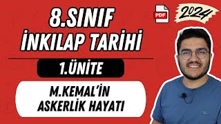 8Sınıf İnkılap Tarihi 1Ünite Mustafa Kemalin Askerlik Hayatı  LGS 2024 [upl. by Audra]