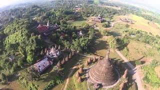 Drone Flight Myanmar  Three Days in Mrauk U [upl. by Willman25]