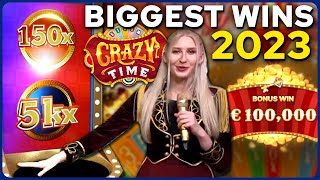 Top 5 Big Wins on Crazy Time Games 2023 [upl. by Fregger]