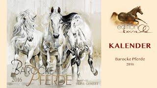 Kalender Barocke Pferde 2016 [upl. by Netsua337]