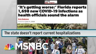 COVID19 Risk At GOP Convention Shrouded By Florida Data Opacity  Rachel Maddow  MSNBC [upl. by Ssilb]