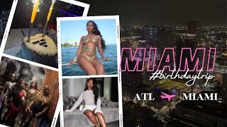 MIAMI VLOG 🌴 21st birthday trip yacht vibes dinners and clubbing [upl. by Merfe]