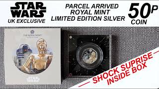 STAR WARS SILVER 50p C3P0 amp R2D2 COIN ROYAL MINT UK EXCLUSIVE RARE LIMITED EDITION amp A BIG SUPRISE [upl. by Abby353]