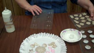 Making Chocolate Candies Using Seashell Candy Molds [upl. by Barcot]