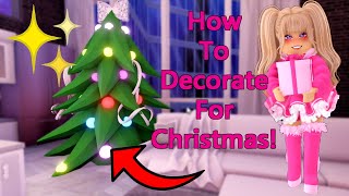 HOW To Decorate Your Apartment For Christmas In Royale High [upl. by Charlie573]