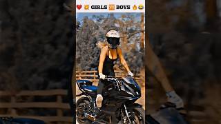 DONT MISS THE END 🤘❤🔥😂।। motovlog girlbikeriders boyriders boy girl riders shorts zx10r [upl. by Brucie466]