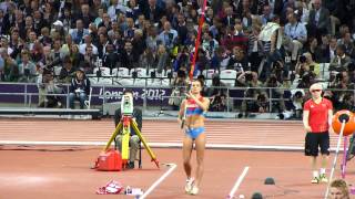 Yelena Isinbayeva  Womens Pole Vault 2012 London Olympics Olympic Stadium 6 August 2012 [upl. by Navis]