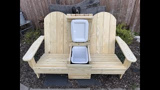 DIY Adirondack cooler bench [upl. by Erreipnaej]