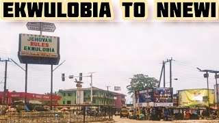 Driving through EKWULOBIA to NNEWI  BEST Route Ever in 2021 [upl. by Euqinomod242]