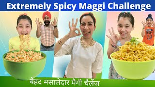 Extremely Spicy Maggi Challenge  RS 1313 FOODIE  Ramneek SIngh 1313  RS 1313 VLOGS [upl. by Orvah]