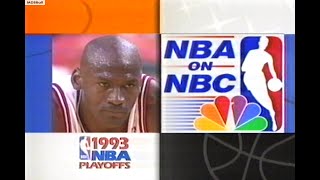 NBA On NBC  Knicks  Bulls 1993 ECF Game 6 Highlights [upl. by Rodnas567]