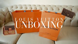 Louis Vuitton Double Unboxing Dauphine MM amp Sarah Wallet [upl. by Barber]