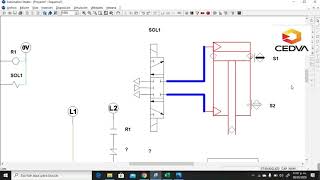 NEUMATICA BASICA SIMULACION AUTOMATION STUDIO [upl. by Ahsiekal930]