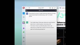 Opera intégrer ChatGPT a son navigateur Internet [upl. by Liederman]