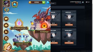 Idle Heroes  My Private Server Account  OPSkins Unboxing  for the MIC [upl. by Atikaj316]