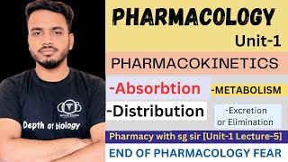 pharmacokinetics  absorption  distribution  metabolism and excretion of drugs [upl. by Adnofal]