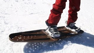 Snowboarding On An Ironing Board [upl. by Reckford714]