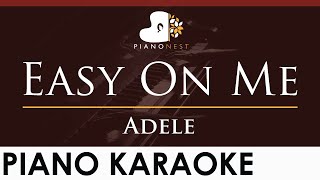 Adele  Easy On Me  HIGHER Key Piano Karaoke Instrumental [upl. by Dwain648]