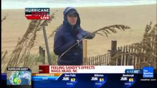 Hurricane Sandy Weather Channel Coverage Clip 3 [upl. by Beniamino]