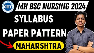 MH BSc Nursing CET 2024  Syllabus and Paper Pattern  bscnursing hscboard2024 [upl. by Ahselef766]