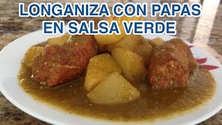 Pollo en Salsa Verde con Papas pollo recetafacil [upl. by Akenat]